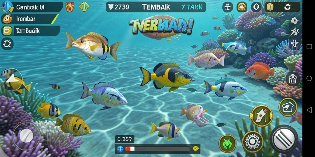Tampilan gameplay seru dari game Tembak Ikan 2739.