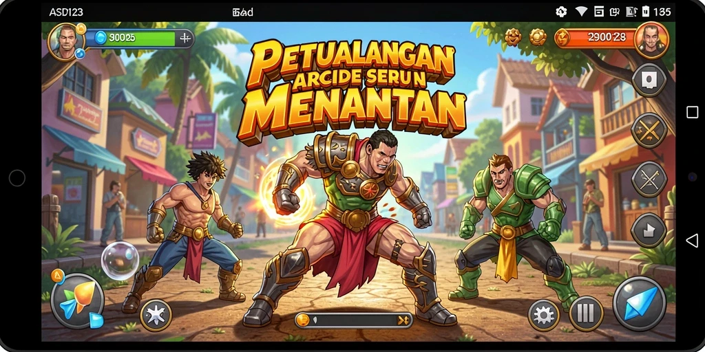 Menampilkan gameplay seru dari ASD123 dengan aksi cepat dan grafis colorful.