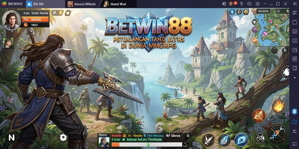 Screenshot dari gameplay BETWIN88 menunjukkan aksi pertempuran yang mendebarkan.