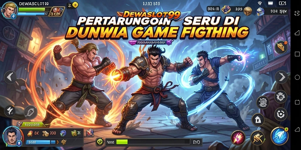 Tampilan gameplay DEWASLOT99 yang menegangkan saat bertarung.