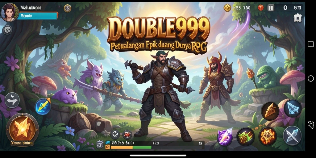 Tampilan gameplay epik dan menawan dari <strong>DOUBLE999</strong> di dunia RPG yang fantastis.