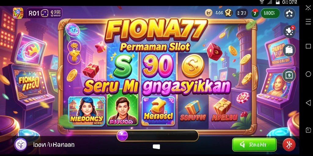 Screenshot FIONA77 menampilkan gameplay slot yang penuh aksi.