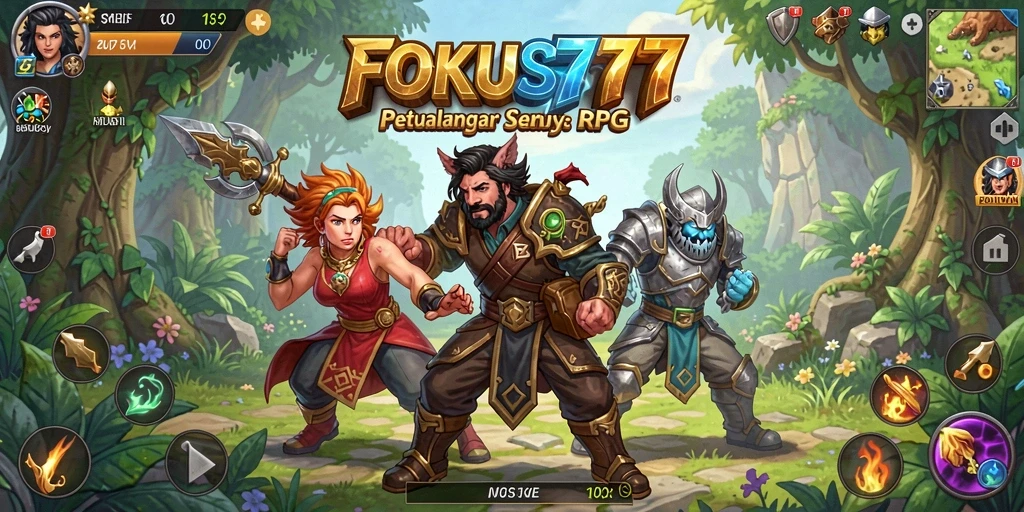 Tampilan gameplay RPG yang mendebarkan dan penuh aksi.