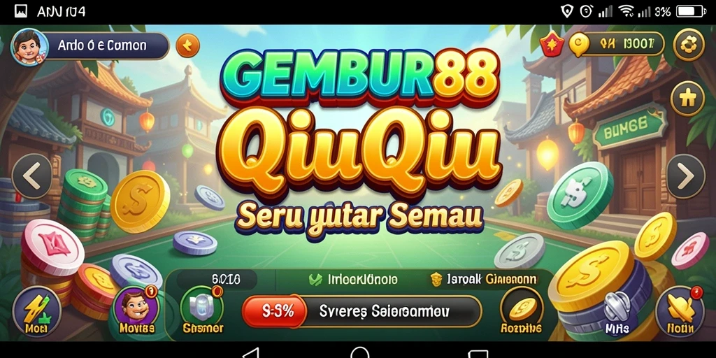 Tampilan gameplay seru di GEMBUR88 dengan kartu QiuQiu.