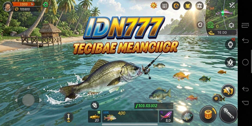 Screenshot IDN777 menampilkan gameplay memancing yang seru dan menarik.