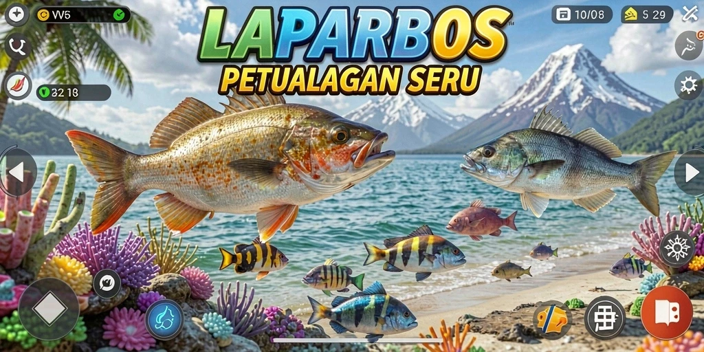 Gameplay seru menembak ikan di bawah laut yang memukau.