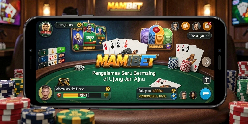 Tampilan gameplay poker yang menarik dan interaktif di MAMIBET.