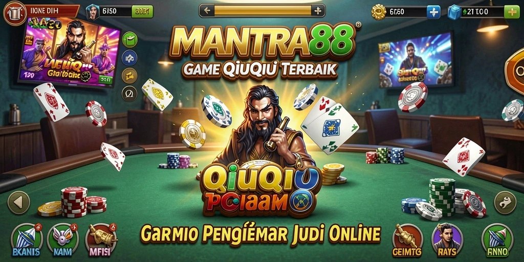 Screenshot utama gameplay QiuQiu di MANTRA88.