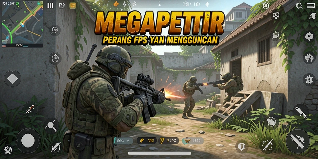 Screenshot intens dari gameplay <strong>MEGAPETIR</strong> dalam aksi FPS.