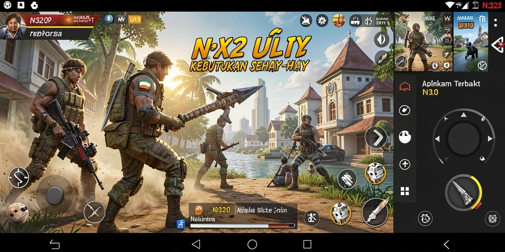 Screenshot utama N32 yang menunjukkan berbagai fitur utility.