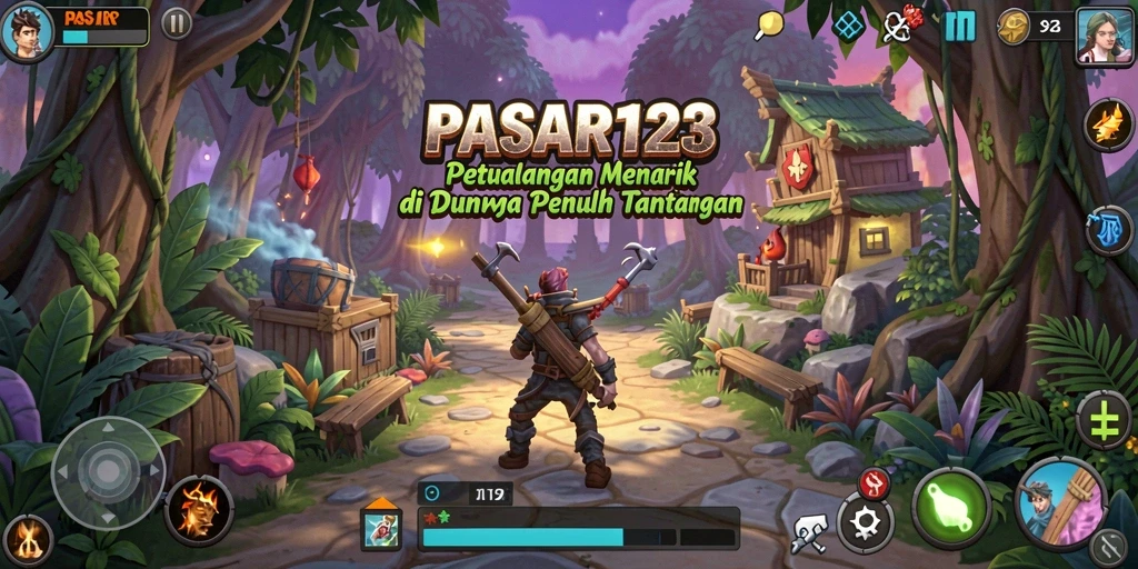 Screenshot PASAR123 yang menampilkan petualangan seru dan menantang.