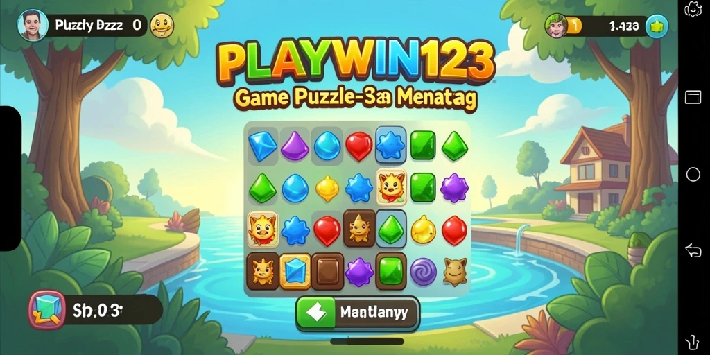 Gameplay Match-3 yang menarik dengan grafis mengagumkan.