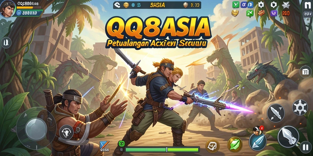 Screenshot gameplay QQ88ASIA yang menegangkan dan penuh aksi.