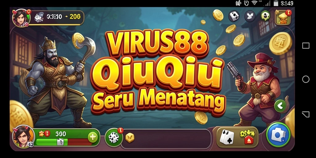 Tampilan permainan VIRUS88 dengan grafis yang menarik.